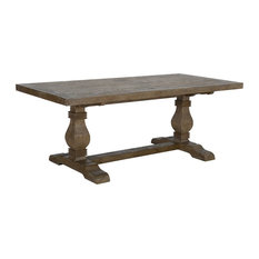 Quincy Reclaimed Pine Dining Table, Desert Gray, 30hx78wx38d