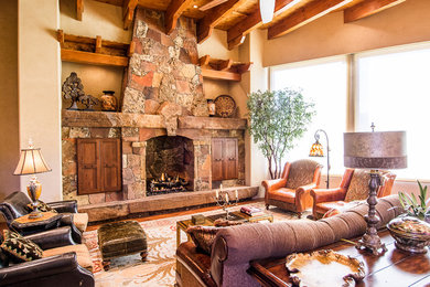 Example of a southwest living room design in Salt Lake City
