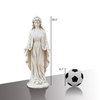 30.5" H Virgin Mary Indoor Outdoor Statue, Ivory
