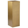 American Home Classic Miami Modern Metal Pedestals in Brushed Brass (Set of 3)