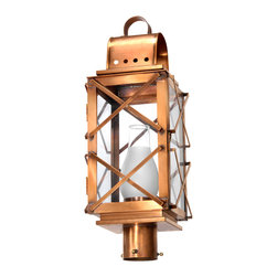 Post Mounted Lantern, Copper Lantern - Post Lights