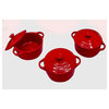 Le Chef 13-Piece All Enameled Cast Iron Cherry Cookware Set