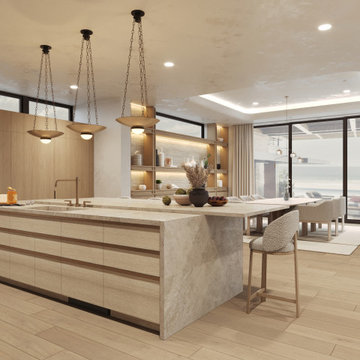 A Soft Minimalist Beachfront Interior