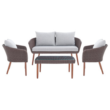Athens All-Weather Wicker Outdoor Conversation Set