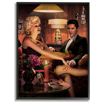Stupell Industries Poker Game Vintage Hollywood Movie Star, 16 x 20