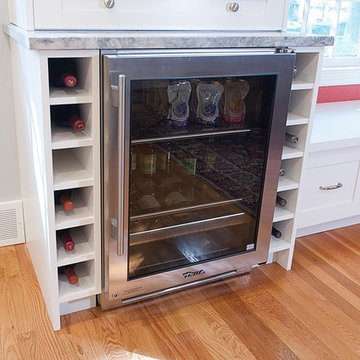 White Shaker Full Overlay Inset Kitchen Remodel