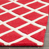 Courtney Hand Tufted Rug, Red / Ivory 2'x3'