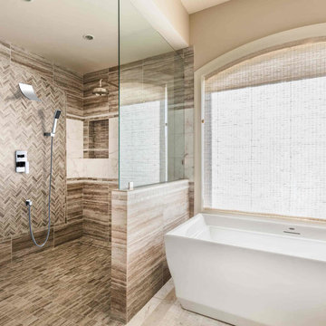 £225.99 Contemporary 8" Wall-Mounted Square Rain Shower System with Hand Shower