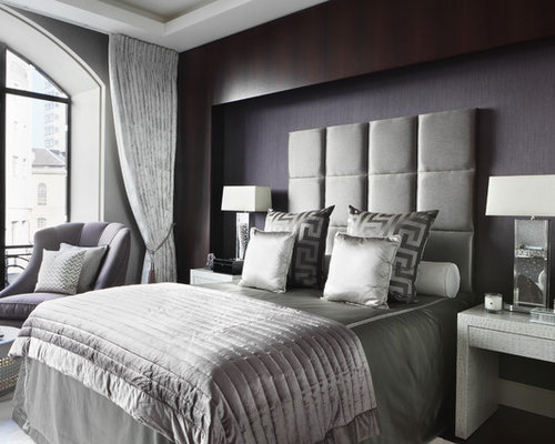 Purple Grey Bedroom Ideas, Pictures, Remodel and Decor  SaveEmail