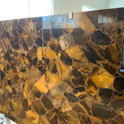 Wild Tiger Eye Gold Semi Precious Countertops - Kitchen Countertops
