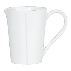 Concord Earthenware Pitcher Ivory And White Transitional Pitchers By Virventures