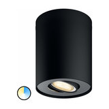 Philips Hue White Ambiance Pillar spotlight, black