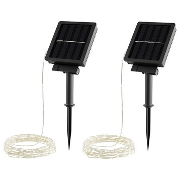 Outdoor Solar String Lights- White Fairy 200 LED Lights by Pure Garden