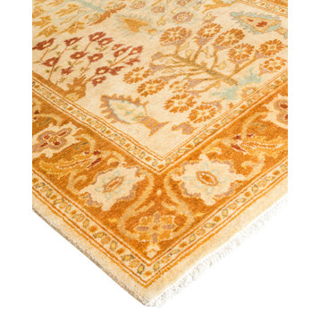 Ottoman, One-of-a-Kind Hand-Knotted Area Rug Ivory, 2' 7" x 13' 10"
