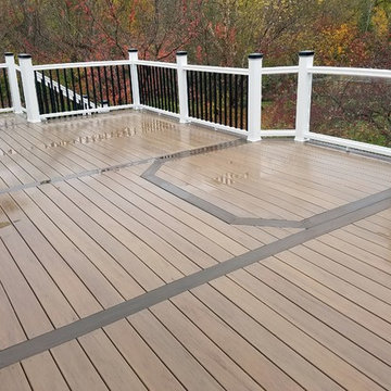 Timbertech White Accent Deck with Glass and Ceiling