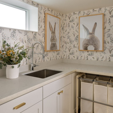 Transitional Laundry Room