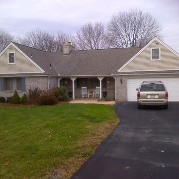 new roof and siding on home