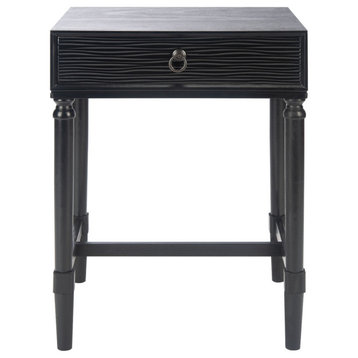 Safavieh Mabel 1 Drawer Accent Table, Black