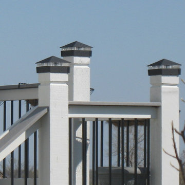 Seitz - Deck lighting using low voltage lighted post caps.
