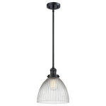 Innovations Lighting - 1-Light Seneca Falls 10" Pendant, Matte Black - One of our largest and original collections, the Franklin Restoration is made up of a vast selection of heavy metal finishes and a large array of metal and glass shades that bring a touch of industrial into your home.