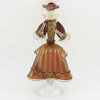GlassOfVenice Murano Glass Venetian Goldonian Couple - Red and Gold