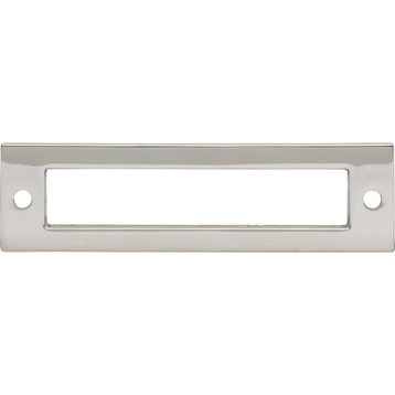 Top Knobs TK924 Hollin 3-3/4" Center to Center Pull Backplate, Polished