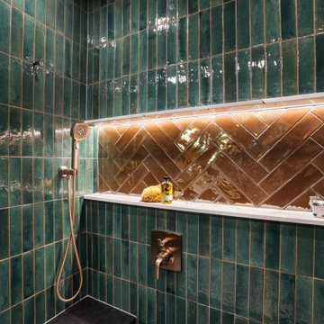 Moody and Dramatic Bathroom Remodel