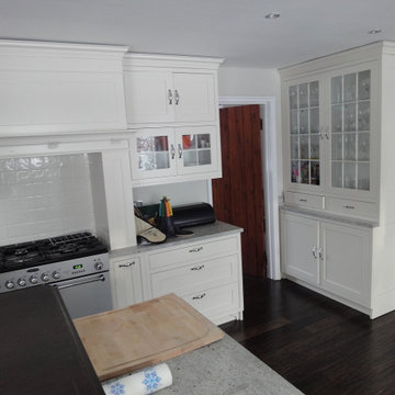 hand painted american shaker style kitchen