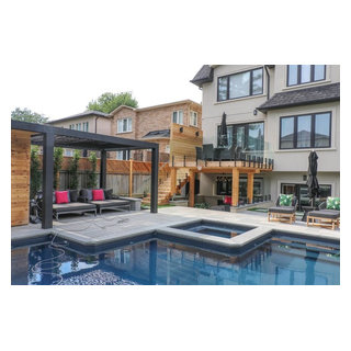 A Chic Retreat - Modern L-Shaped Inground - Modern - Toronto - by ...