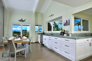 Kitchen - contemporary kitchen idea in Hawaii