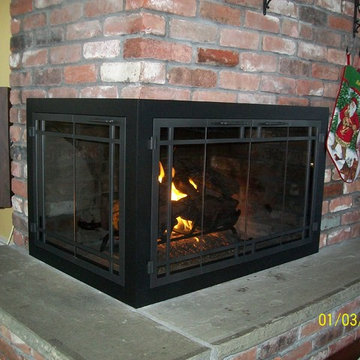 Glass Fireplace Doors