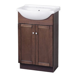 Foremost 22'' Columbia Collection Euro Bathroom Vanity - Cherry COCA2135 - Bath Products