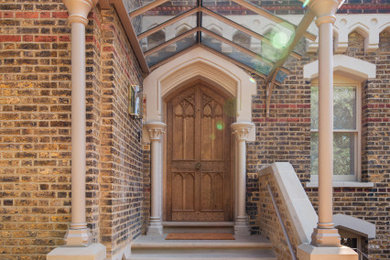 Large victorian entrance in London.