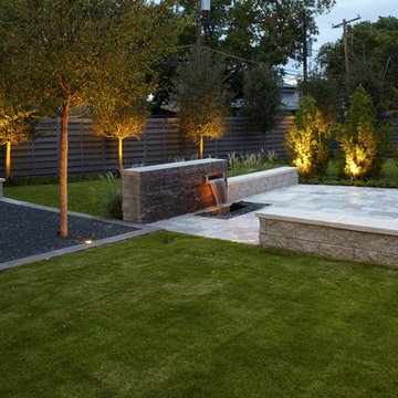 Modern Black - Grey and White Courtyard