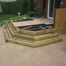Framing for third level Silca Grate steps - Deck Tiles And Planks