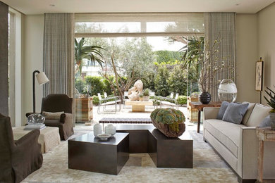 Living room - contemporary living room idea in San Diego