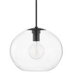 Mitzi by Hudson Valley Lighting - Margot 1-Light Extra Large Pendant, Old Bronze Finish, Clear Glass - Though it comes in a variety of forms, one thing stays the same about Margot: Its transparent glass shade is not a perfect circle, and the pretty Bulbs (Not Included) underneath it is, making for a contrast both elegant and subtle.