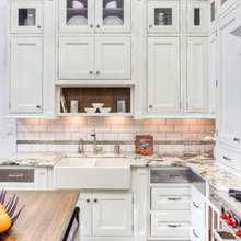 Cabinet configuration with sink under it