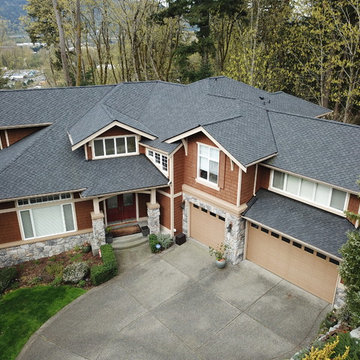 After Photo: CertainTeed Presidential TL Charcoal Black Composition Shingles