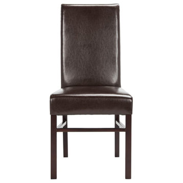 Marcel 20''h Leather Side Chair (set Of 2) Brown