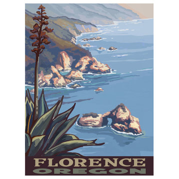 Paul A. Lanquist Florence Oregon Coastline Art Print, 18"x24"
