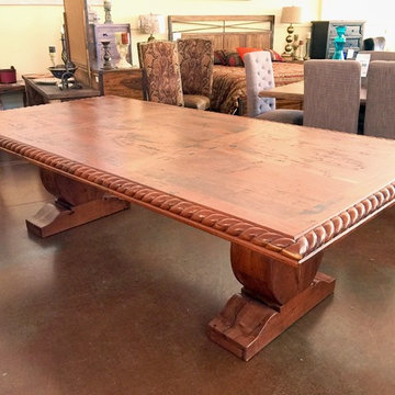 Custom Rectangular Mesquite Wood Dining Table