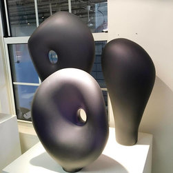 Art Glass Sculpture Trio in Indigo - Products