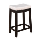 Claridge Bar Stool, Patches White, Counter Height