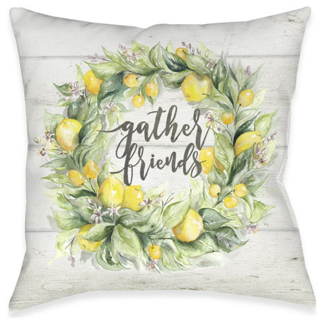 Gather Friends Indoor Pillow, 18"x18"