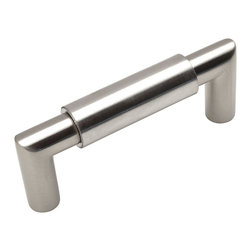Cosmas - Cosmas 1500-3SN Satin Nickel 3&rdquo; CTC (76mm) Contemporary Pull [10-PACK] - Cabinet And Drawer Handle Pulls