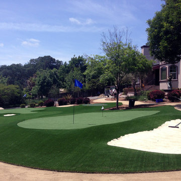 Artificial grass installation in Morgan Hill, CA.