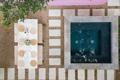 Example of a small minimalist home design design in Austin