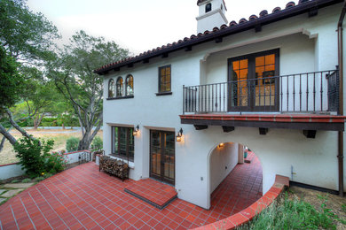 Tuscan exterior home photo in San Diego