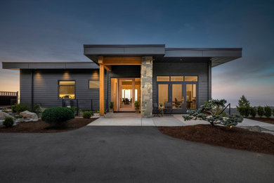 Example of a trendy exterior home design in Vancouver
